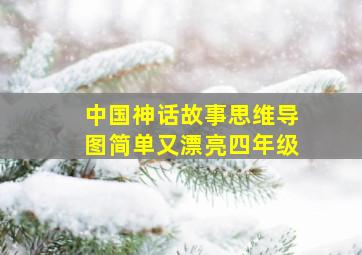 中国神话故事思维导图简单又漂亮四年级