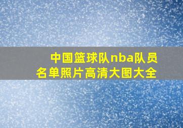 中国篮球队nba队员名单照片高清大图大全