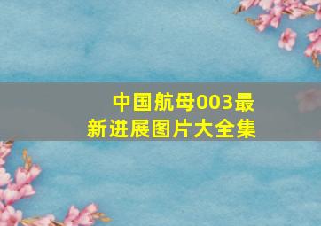 中国航母003最新进展图片大全集