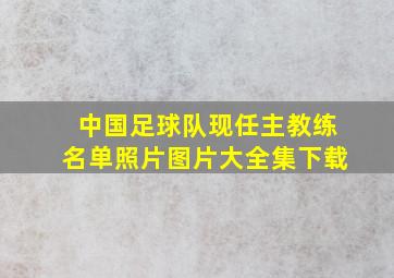 中国足球队现任主教练名单照片图片大全集下载