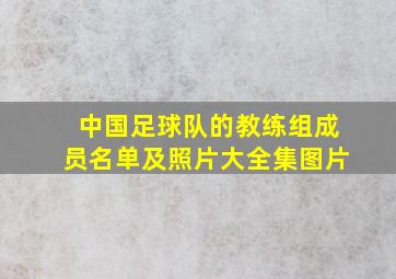 中国足球队的教练组成员名单及照片大全集图片