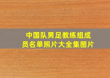 中国队男足教练组成员名单照片大全集图片