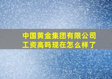 中国黄金集团有限公司工资高吗现在怎么样了