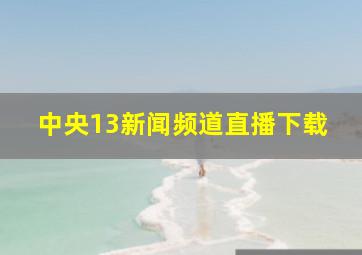 中央13新闻频道直播下载