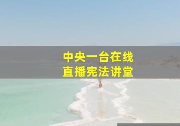 中央一台在线直播宪法讲堂