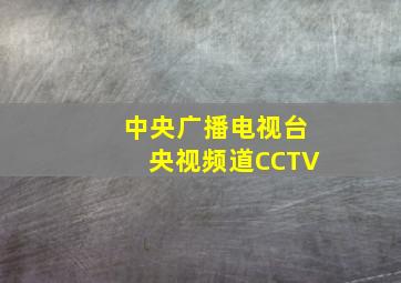 中央广播电视台央视频道CCTV