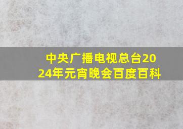 中央广播电视总台2024年元宵晚会百度百科