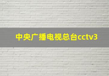 中央广播电视总台cctv3