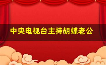 中央电视台主持胡蝶老公