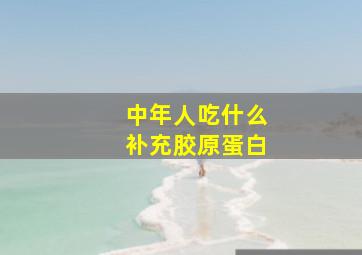 中年人吃什么补充胶原蛋白