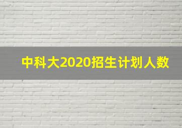 中科大2020招生计划人数