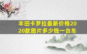 丰田卡罗拉最新价格2020款图片多少钱一台车