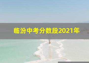 临汾中考分数段2021年