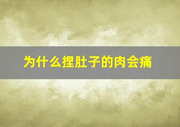 为什么捏肚子的肉会痛