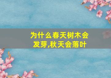 为什么春天树木会发芽,秋天会落叶