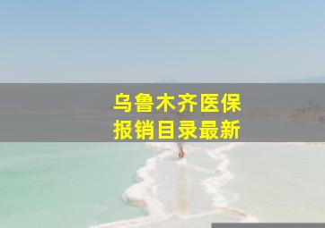 乌鲁木齐医保报销目录最新