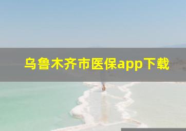 乌鲁木齐市医保app下载