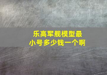 乐高军舰模型最小号多少钱一个啊