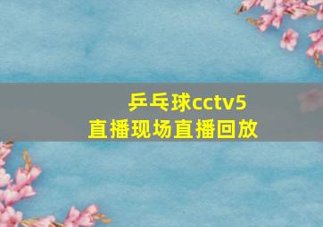 乒乓球cctv5直播现场直播回放