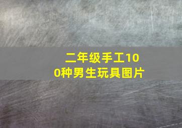 二年级手工100种男生玩具图片