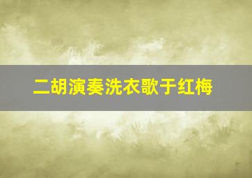 二胡演奏洗衣歌于红梅