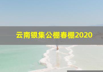 云南银集公棚春棚2020