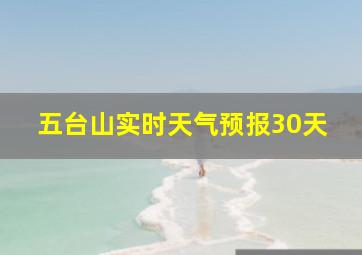 五台山实时天气预报30天