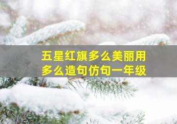 五星红旗多么美丽用多么造句仿句一年级