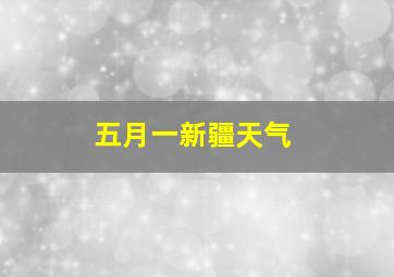 五月一新疆天气