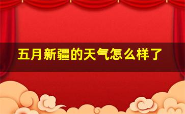 五月新疆的天气怎么样了