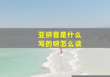 亚拼音是什么写的呀怎么读