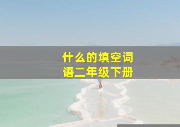 什么的填空词语二年级下册