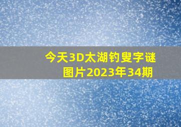 今天3D太湖钓叟字谜图片2023年34期