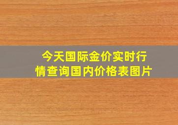 今天国际金价实时行情查询国内价格表图片