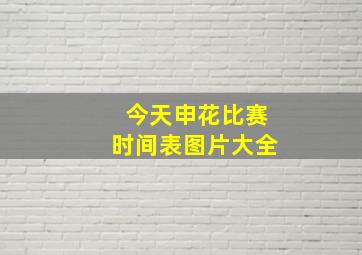 今天申花比赛时间表图片大全