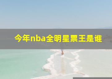 今年nba全明星票王是谁