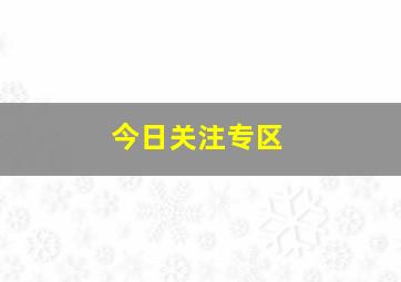 今日关注专区