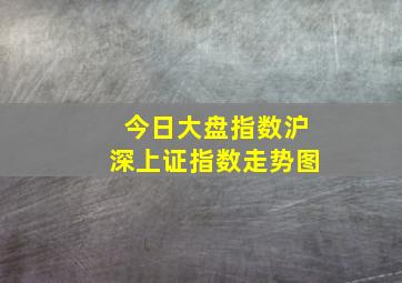 今日大盘指数沪深上证指数走势图