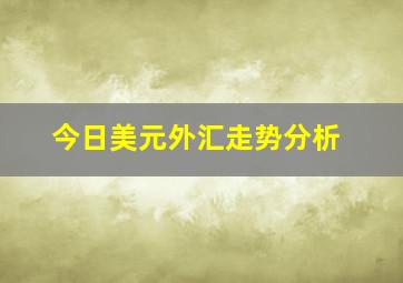 今日美元外汇走势分析