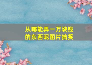 从哪能弄一万块钱的东西呢图片搞笑