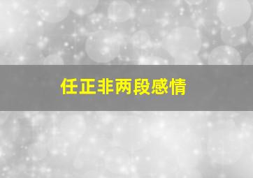 任正非两段感情