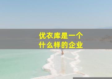 优衣库是一个什么样的企业