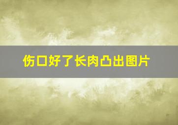 伤口好了长肉凸出图片