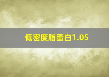 低密度脂蛋白1.05