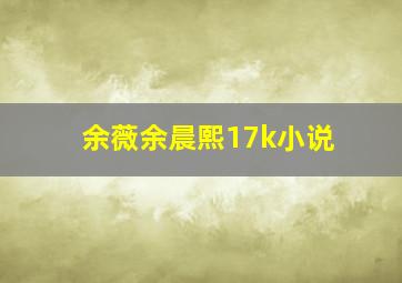 余薇余晨熙17k小说