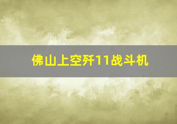 佛山上空歼11战斗机