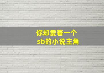 你却爱着一个sb的小说主角