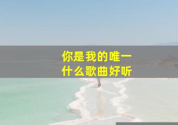 你是我的唯一什么歌曲好听