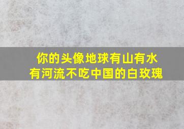 你的头像地球有山有水有河流不吃中国的白玫瑰