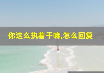 你这么执着干嘛,怎么回复